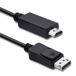 Kabel Qoltec DisplayPort v1.2 męski | HDMI męski | 5K| 3m | PartsPC.pl