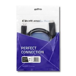 Kabel Qoltec DisplayPort v1.2 męski | HDMI męski | 5K| 3m | PartsPC.pl