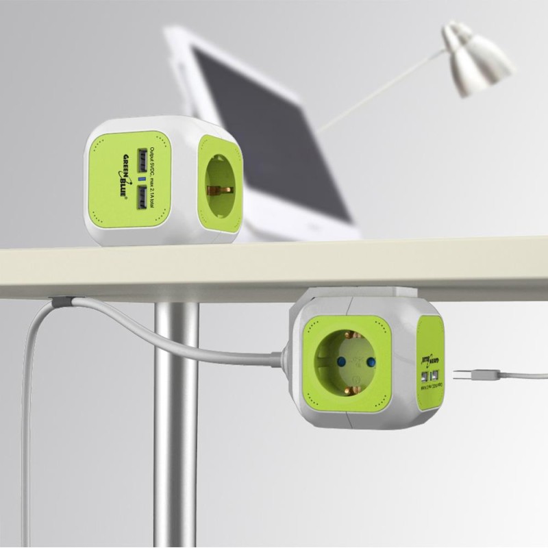 MagicCube poczwórne gniazdko prądowe, 2 wejścia usb 1,4m GB1… | PartsPC.pl