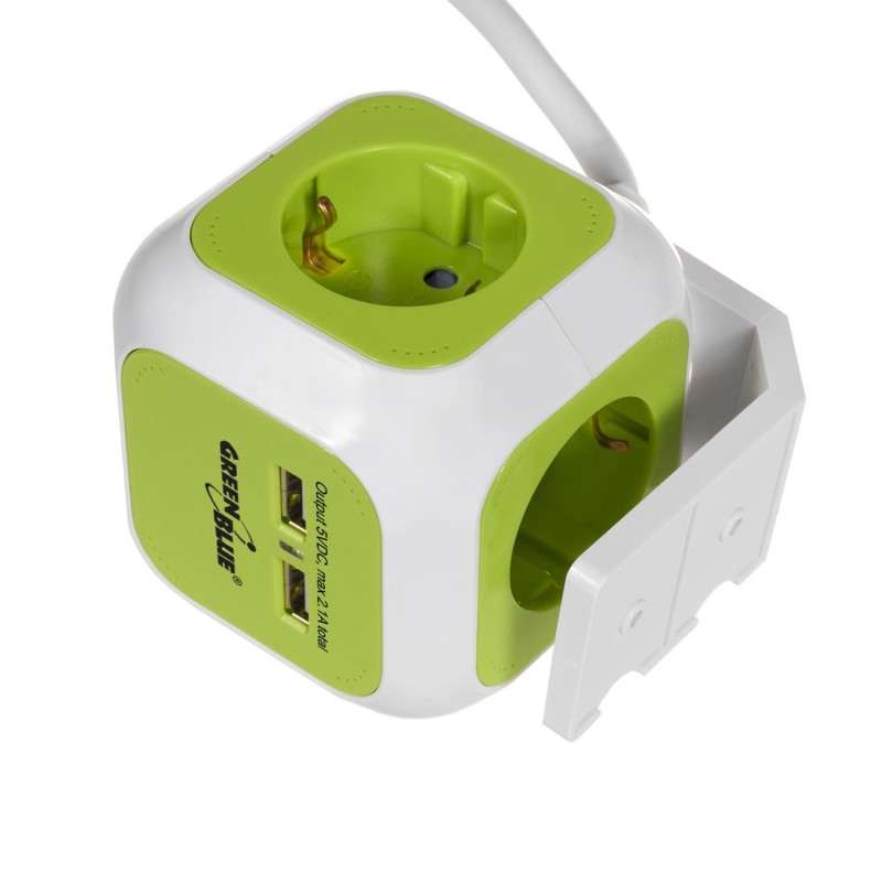MagicCube poczwórne gniazdko prądowe, 2 wejścia usb 1,4m GB1… | PartsPC.pl