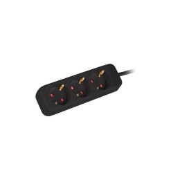 Listwa przedłużacz Lanberg 1,5m czarna 3x 230V Schuko, kabel… | PartsPC.pl