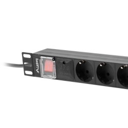 Listwa zasilająca Rack PDU 19 1U 16A 8X schuko 2M czarna | PartsPC.pl