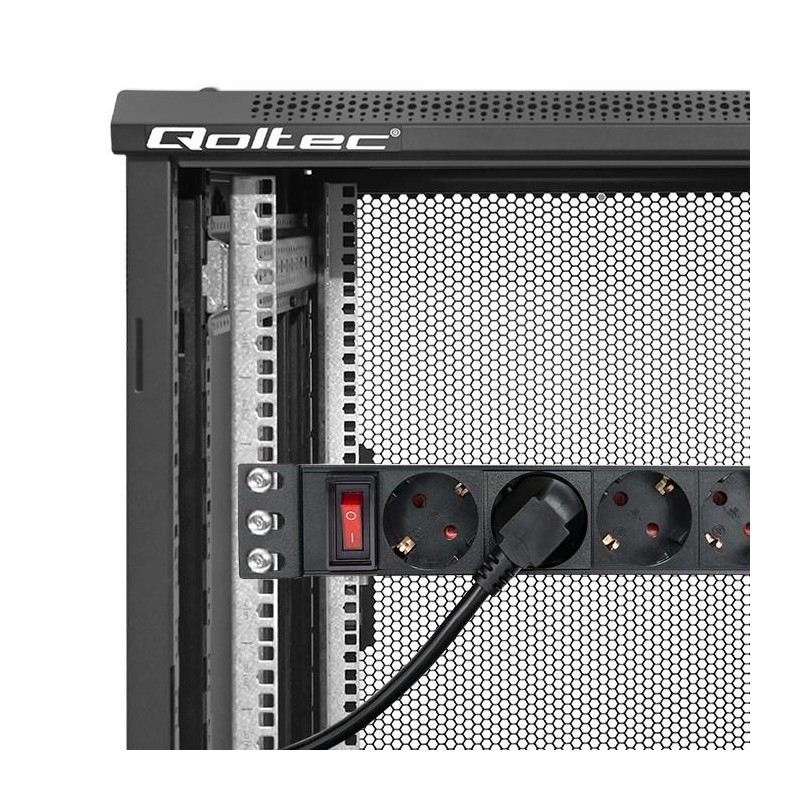 Listwa zasilająca PDU do RACK 10" | 1U | 16A | 4xSchuko | 1.… | PartsPC.pl