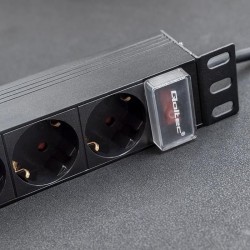 Listwa zasilająca PDU do RACK 10" | 1U | 16A | 4xSchuko | 1.… | PartsPC.pl