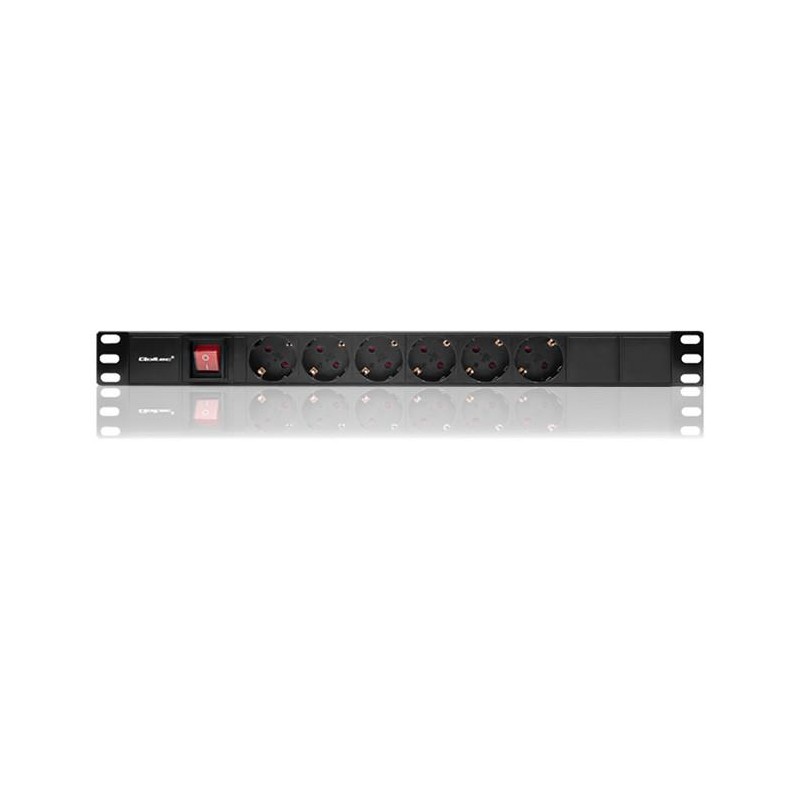 Listwa zasilająca do szafy RACK 1U | 16A | PDU | 6xSCHUKO | … | PartsPC.pl
