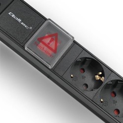 Listwa zasilająca do szafy RACK 1U | 16A | PDU | 6xSCHUKO | … | PartsPC.pl