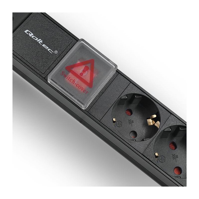 Listwa zasilająca do szafy RACK 1U | 16A | PDU | 6xSCHUKO | … | PartsPC.pl
