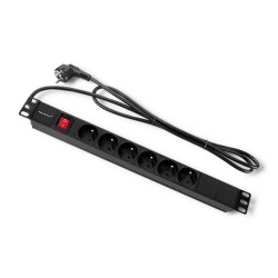 Listwa zasilająca do szafy RACK 1U | 16A | PDU | 6xFRENCH | … | PartsPC.pl