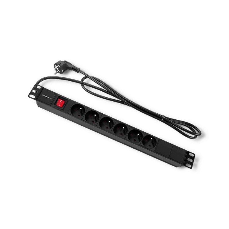 Listwa zasilająca do szafy RACK 1U | 16A | PDU | 6xFRENCH | … | PartsPC.pl