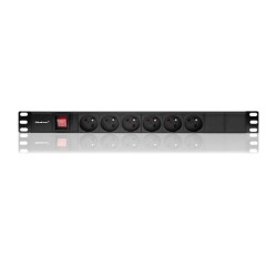 Listwa zasilająca do szafy RACK 1U | 16A | PDU | 6xFRENCH | … | PartsPC.pl