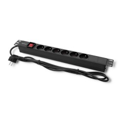 Listwa zasilająca do szafy RACK 1U | 16A | PDU | 6xFRENCH | … | PartsPC.pl