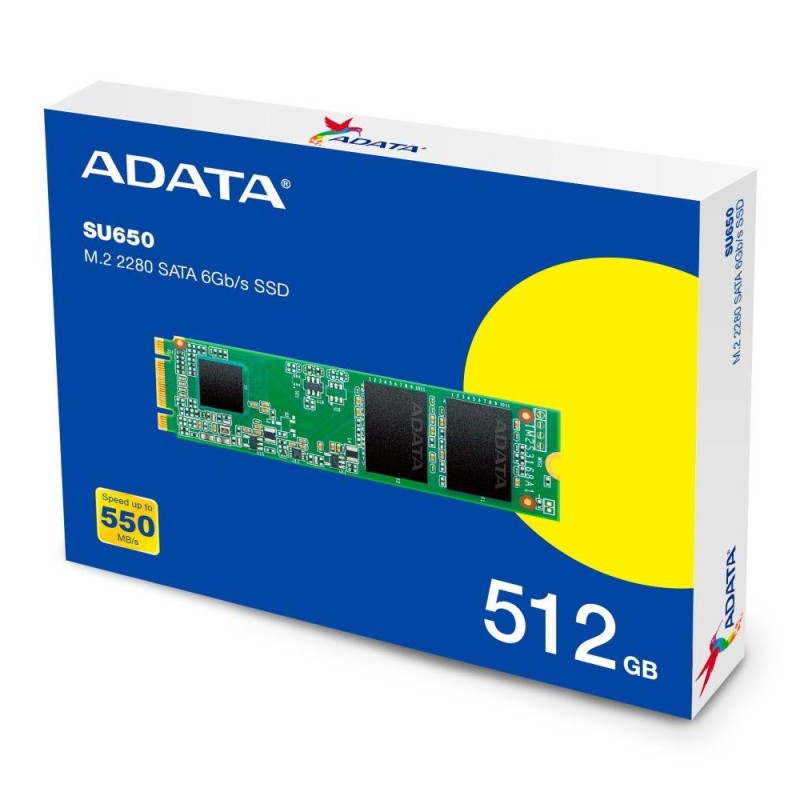 Adata Dysk SSD Ultimate SU650 512GB M.2 TLC 3D 2280 SATA | PartsPC.pl