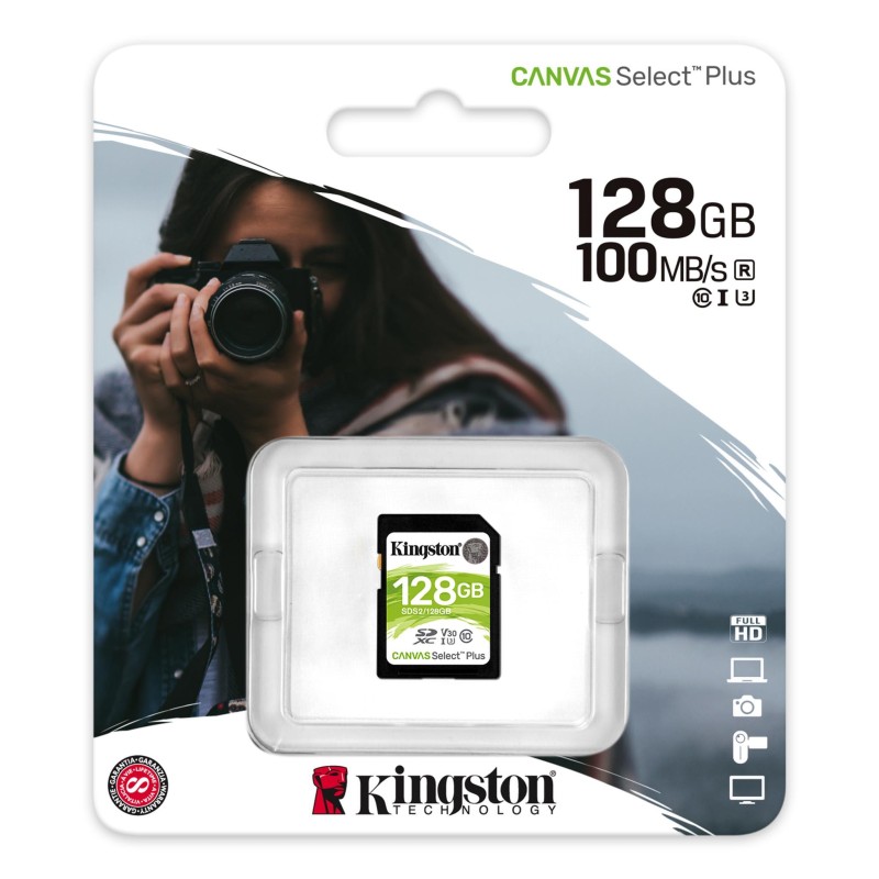 Karta pamięci SD 128GB Canvas Select Plus R100MB/s | PartsPC.pl