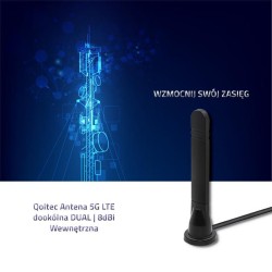 Antena 5G LTE dookólna DUAL | 8 dBi | wewnętrzna | PartsPC.pl