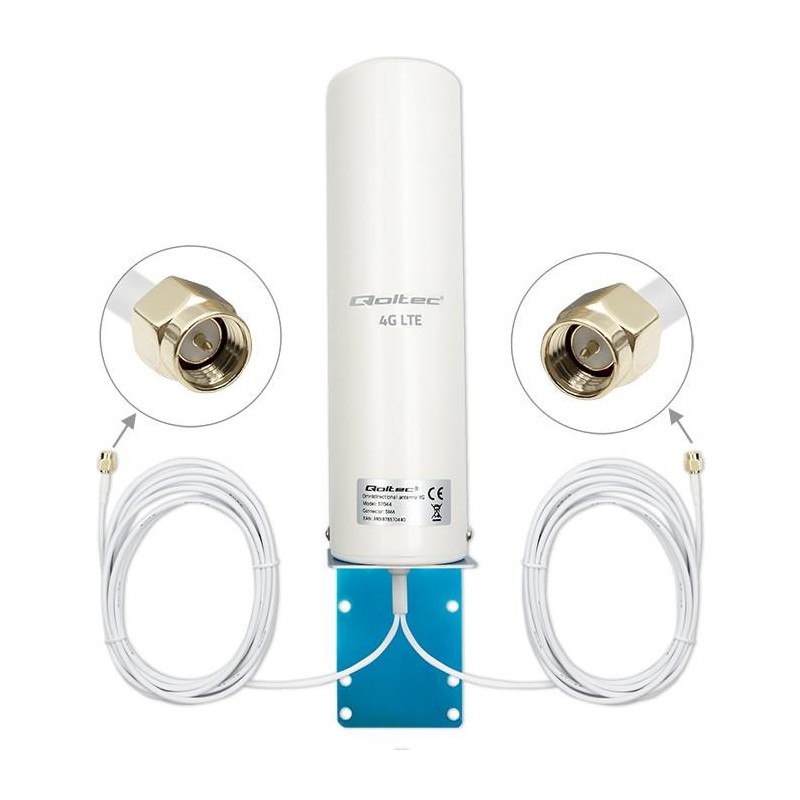 Antena 4G LTE DUAL | 5dBi | dookólna | zewnętrzna | PartsPC.pl