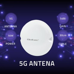 Antena 5G LTE sufitowa | 5dBi | 50W | Wewnętrzna | PartsPC.pl