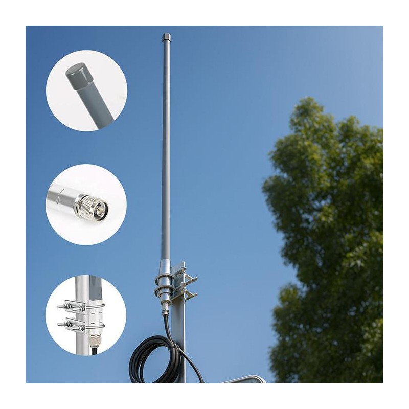 Antena LoRa Qoltec 12dBi | dookólna | zewnętrzna | włókno sz… | PartsPC.pl
