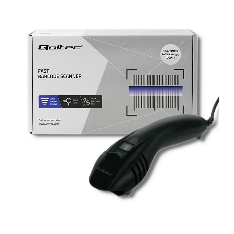 Czytnik kodów kreskowych 1D | USB |  podstawka | PartsPC.pl
