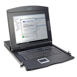 Konsola 17 LCD z touchpad KVM 8 portów 1U komplet kabli (8xD… | PartsPC.pl