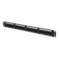 Patch panel 19" 24 porty, kat.5e, U/UTP, 1U, wspornik kablow… | PartsPC.pl