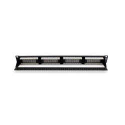 Patch panel 19" 24 porty, kat.5e, U/UTP, 1U, wspornik kablow… | PartsPC.pl
