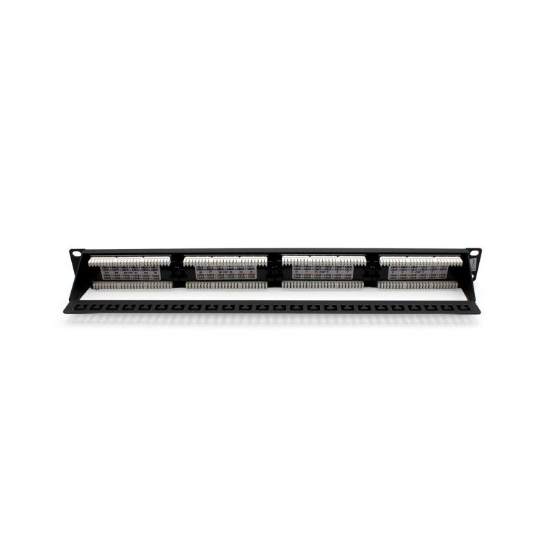 Patch panel 19" 24 porty, kat.5e, U/UTP, 1U, wspornik kablow… | PartsPC.pl