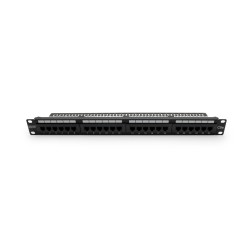 Patch panel 19" 24 porty, kat.5e, U/UTP, 1U, wspornik kablow… | PartsPC.pl