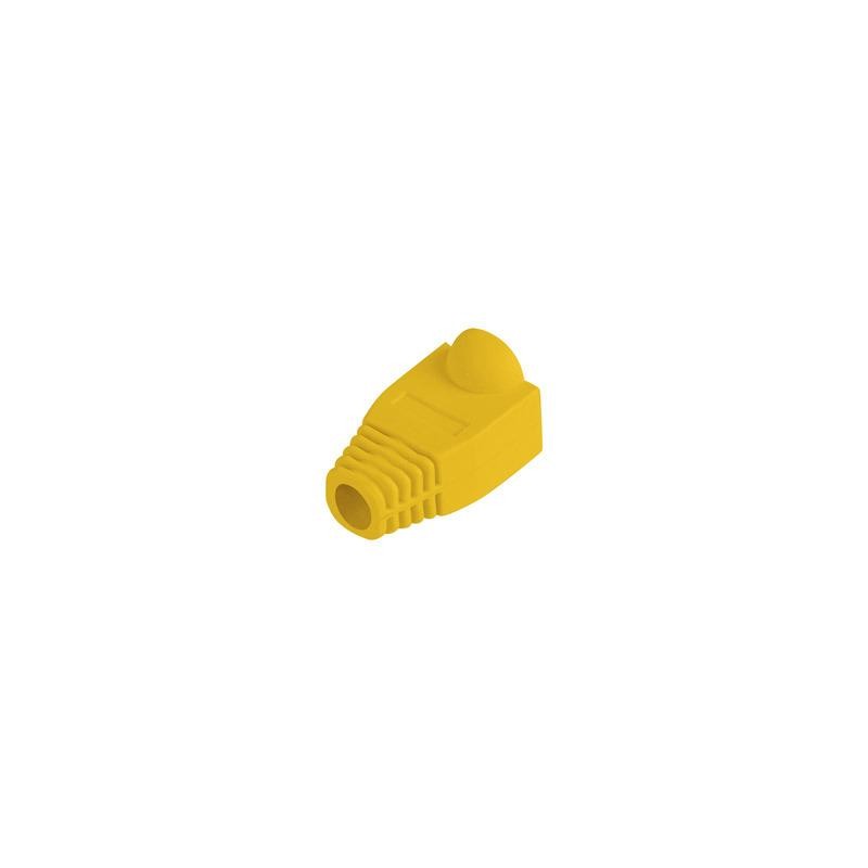 Osłonka na wtyk RJ45 Lanberg 100 szt żółta | PartsPC.pl