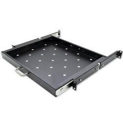 Półka z uchwytem do szafy RACK | 600x600 | wysuwana | PartsPC.pl