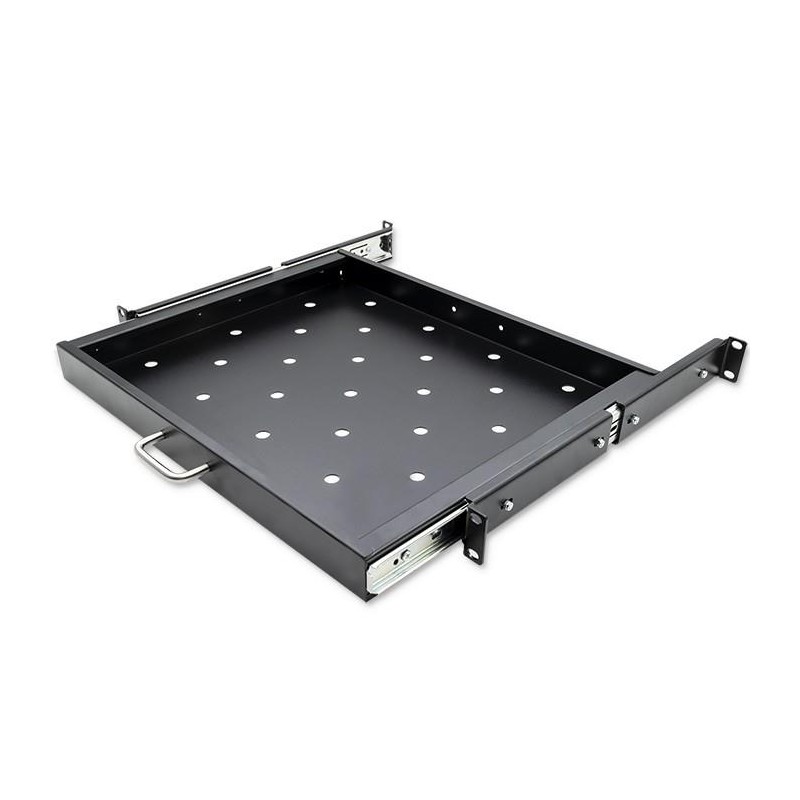 Półka z uchwytem do szafy RACK | 600x600 | wysuwana | PartsPC.pl