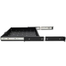 Półka z uchwytem do szafy RACK | 600x600 | wysuwana | PartsPC.pl