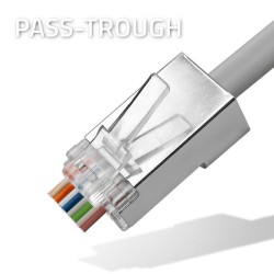 Wtyk przelotowy złącze RJ45 | CAT5e | FTP | Pass Through |  … | PartsPC.pl