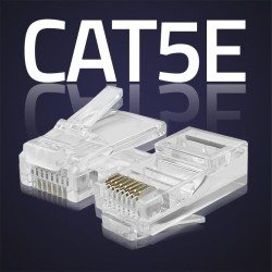 Wtyk złącze modularne RJ45 | CAT5e | UTP | Pozłacane styki |… | PartsPC.pl