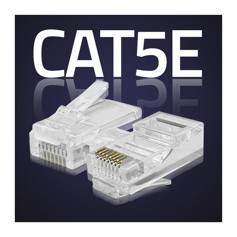 Wtyk złącze modularne RJ45 | CAT5e | UTP | Pozłacane styki |… | PartsPC.pl