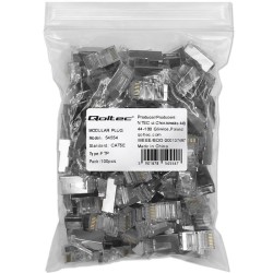 Wtyk złącze modularne RJ45 | CAT5e | FTP | Pozłacane styki |… | PartsPC.pl