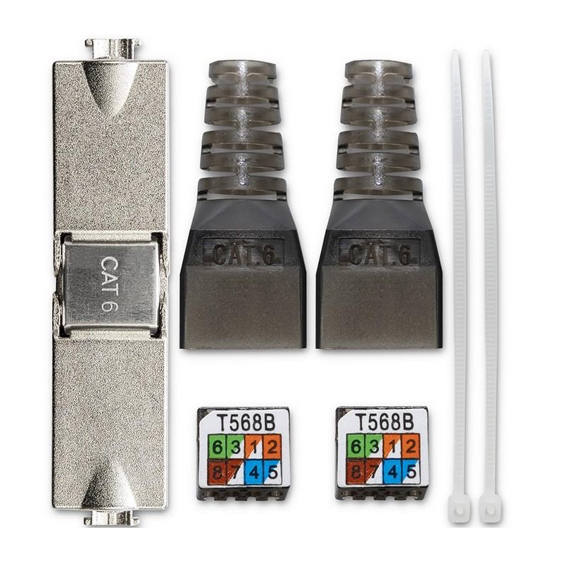 Wtyk RJ45 beznarzędziowy STP | CAT6 | JACK PIN | T568B | T56… | PartsPC.pl