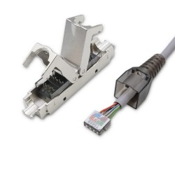 Wtyk RJ45 beznarzędziowy STP | CAT6 | JACK PIN | T568B | T56… | PartsPC.pl