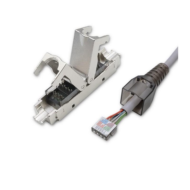 Wtyk RJ45 beznarzędziowy STP | CAT6 | JACK PIN | T568B | T56… | PartsPC.pl