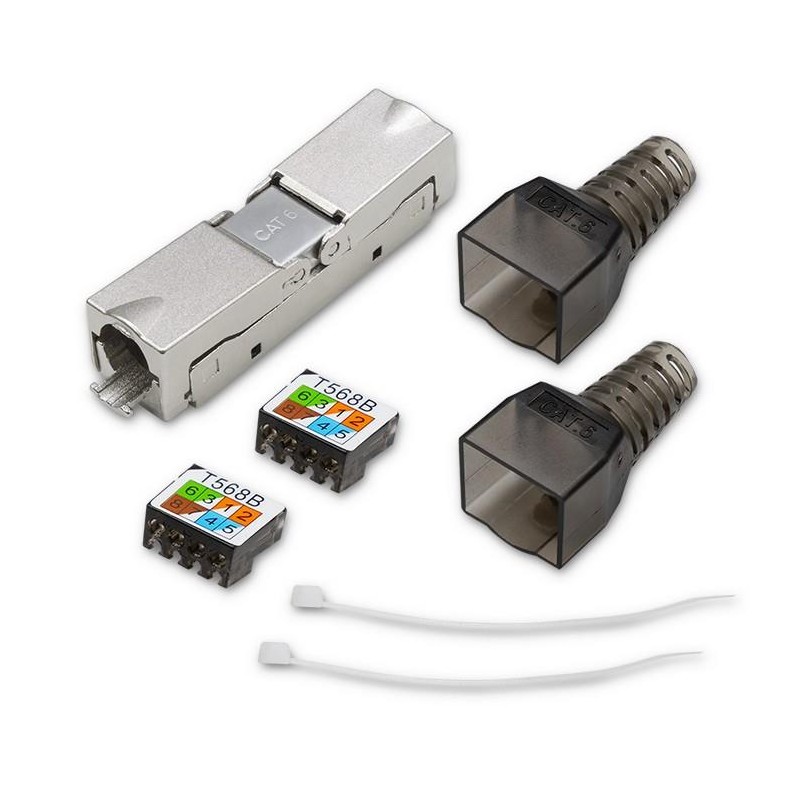 Wtyk RJ45 beznarzędziowy STP | CAT6 | JACK PIN | T568B | T56… | PartsPC.pl