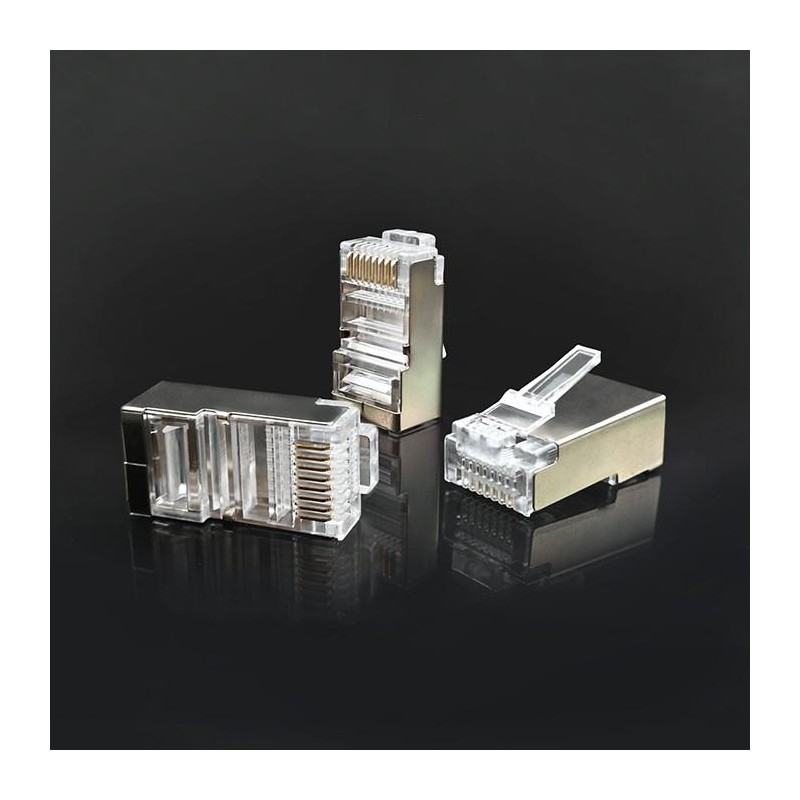 Wtyk przelotowy złącze RJ45 | CAT6 | FTP | Pass Through |  P… | PartsPC.pl