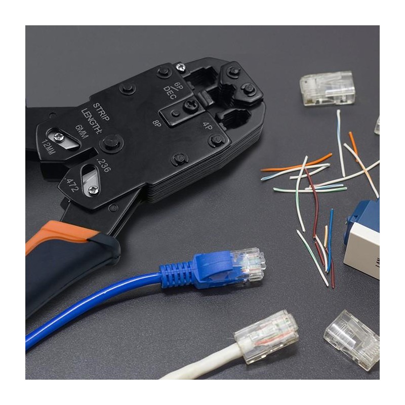 Wtyk złącze modularne RJ45 | CAT6 | UTP | Pozłacane styki | … | PartsPC.pl