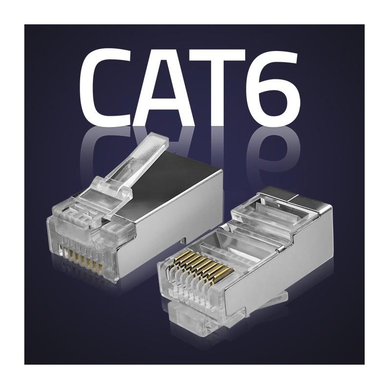 Wtyk złącze modularne RJ45 | CAT6 | FTP | Pozłacane styki | … | PartsPC.pl
