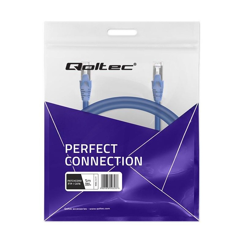 Kabel patchcord FTP | CAT6 | 2 x RJ-45 | 5m | PartsPC.pl