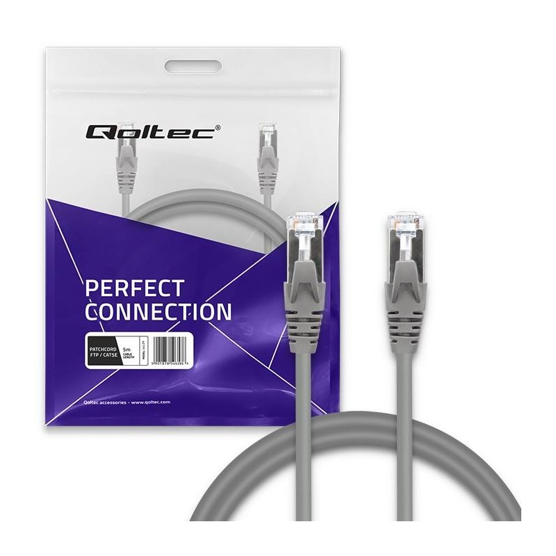 Kabel patchcord FTP | CAT5e | 2 x RJ-45 | 5m | PartsPC.pl