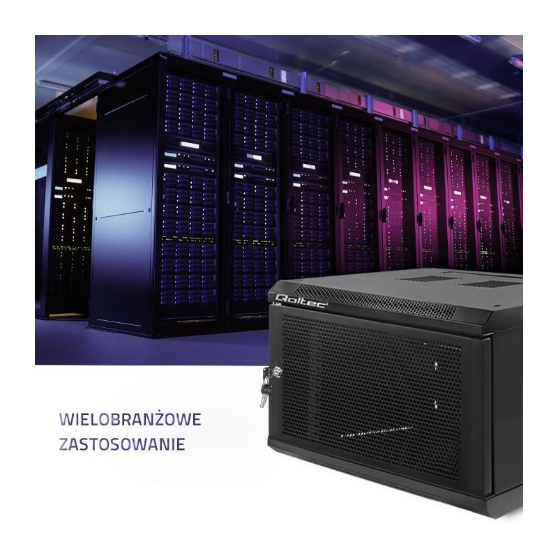 Szafa RACK 19 cali | 6U | 600 x 600 x 370 | Perforowane drzw… | PartsPC.pl