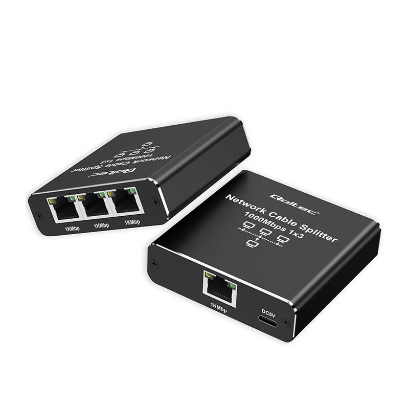 Rozdzielacz Splitter Ethernet mini SWITCH 1x3 RJ45 | 1000Mb/… | PartsPC.pl