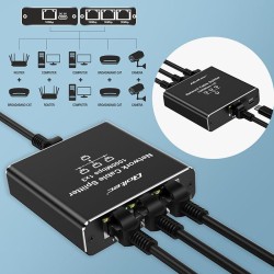 Rozdzielacz Splitter Ethernet mini SWITCH 1x3 RJ45 | 1000Mb/… | PartsPC.pl