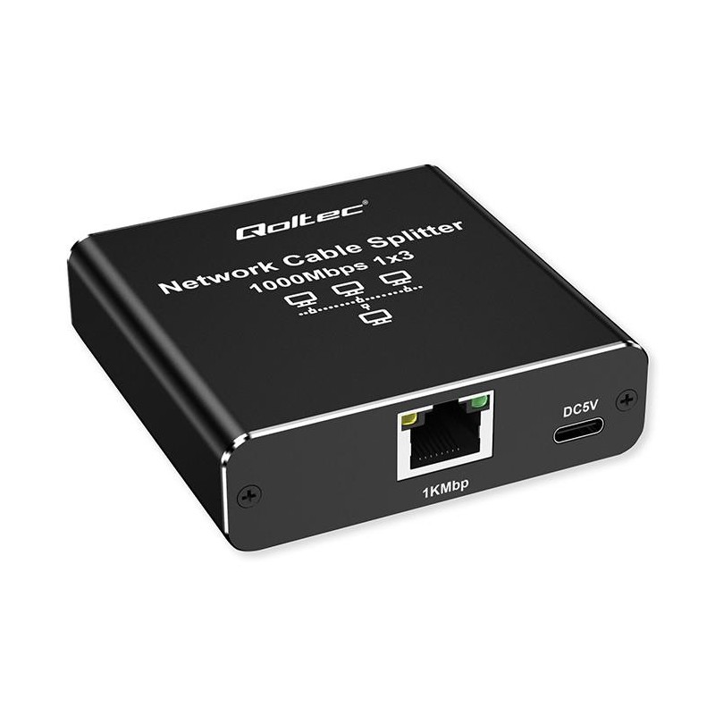 Rozdzielacz Splitter Ethernet mini SWITCH 1x3 RJ45 | 1000Mb/… | PartsPC.pl