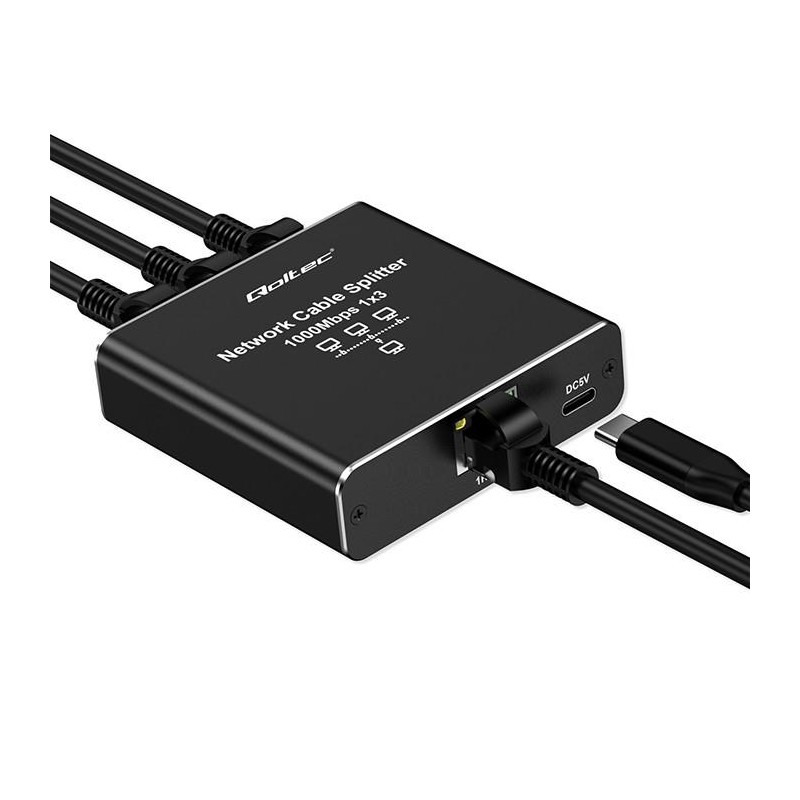Rozdzielacz Splitter Ethernet mini SWITCH 1x3 RJ45 | 1000Mb/… | PartsPC.pl