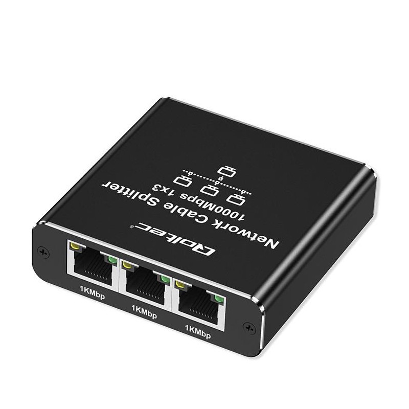 Rozdzielacz Splitter Ethernet mini SWITCH 1x3 RJ45 | 1000Mb/… | PartsPC.pl